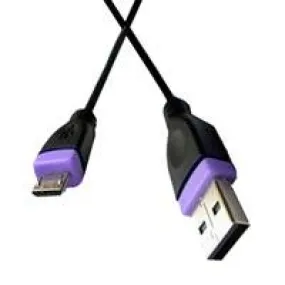 USB v2.0 Cord: "A" Male to Micro-B Male, 6 ft