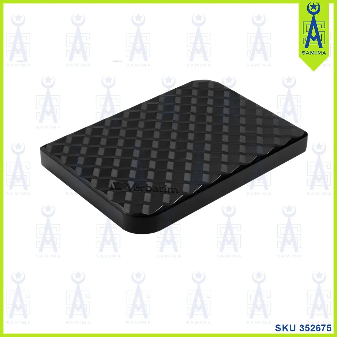 VERBATIM 1TB BLACK PORTABLE EXTERNAL HARD DRIVE
