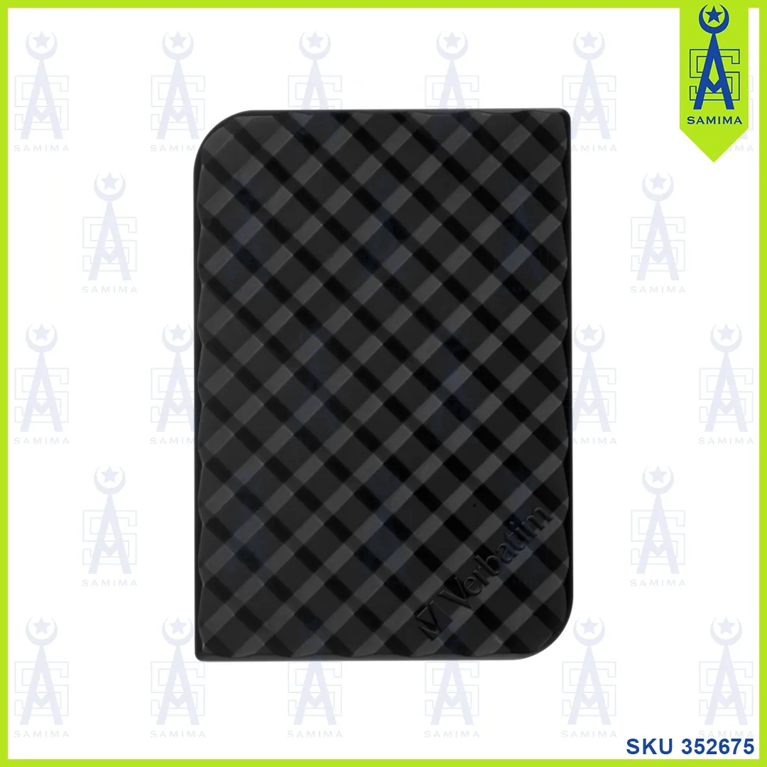 VERBATIM 1TB BLACK PORTABLE EXTERNAL HARD DRIVE