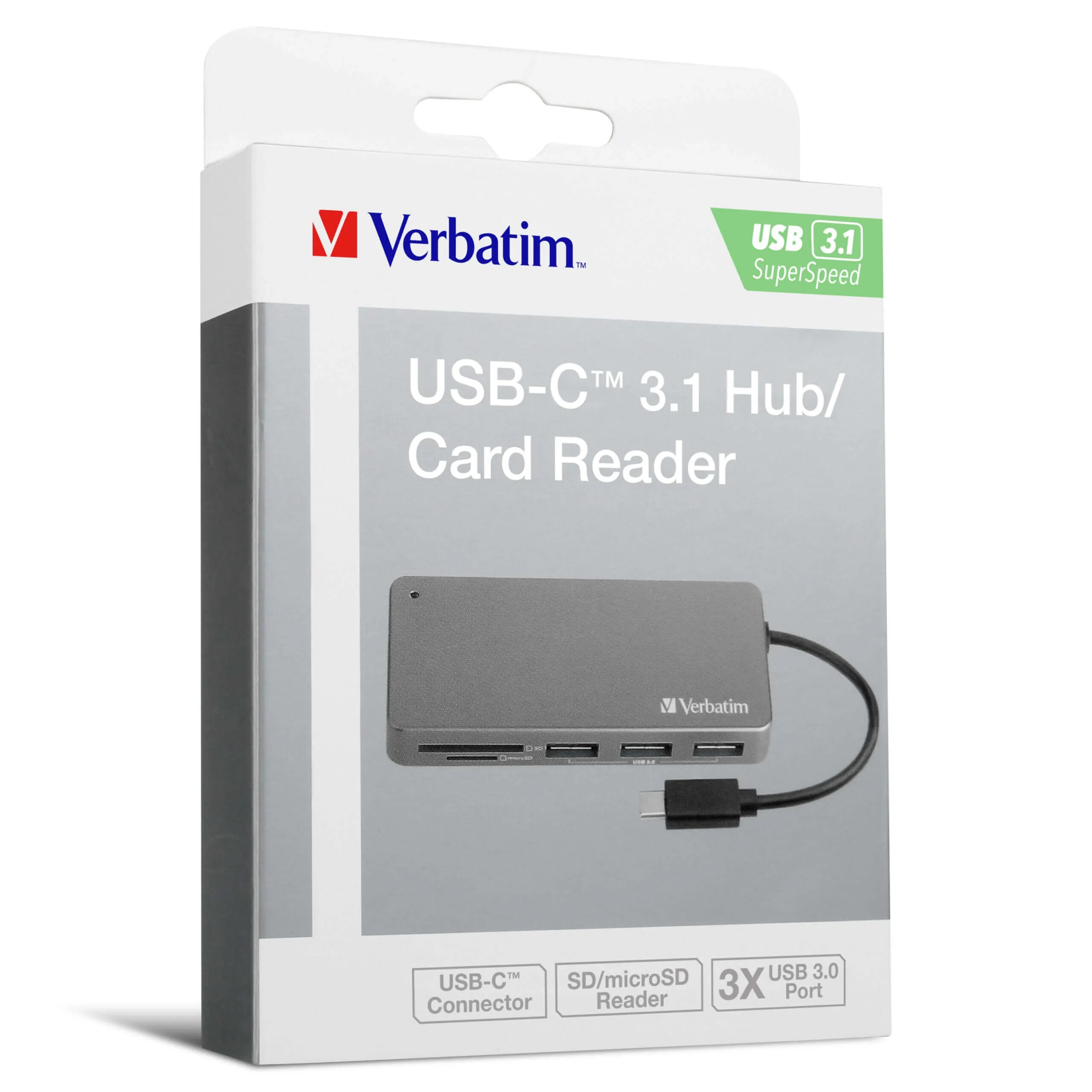 Verbatim USB-C 3.1 Hub & Card Reader 65679