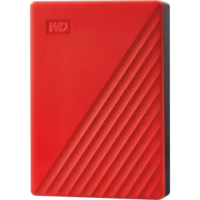 WD My Passport® 6TB Portable HDD Storage (Red)