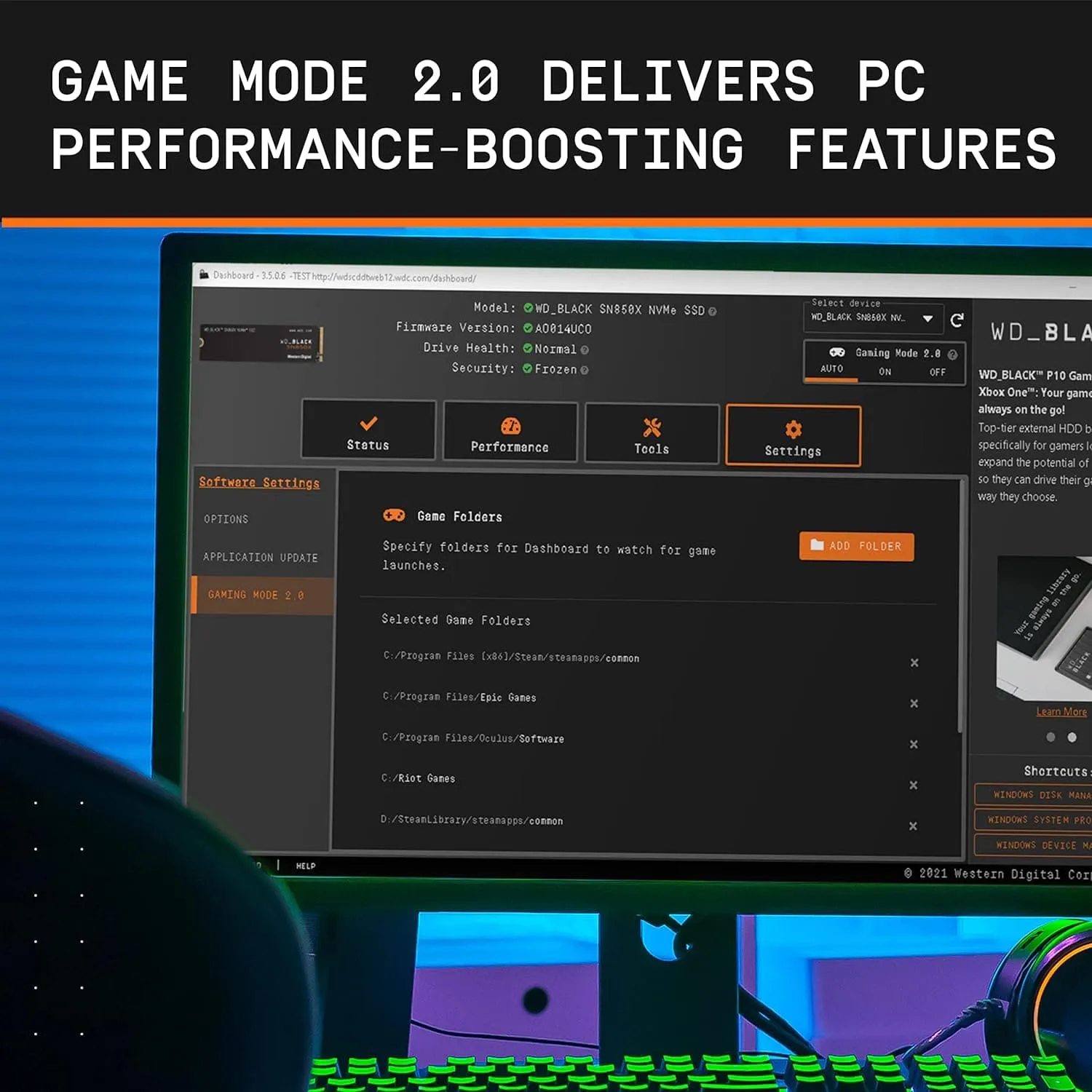 WD_BLACK SN850X 1TB PCIe Gen4 NVMe M.2 Gaming SSD, 7300 MB/s Read, 6300 MB/s Write
