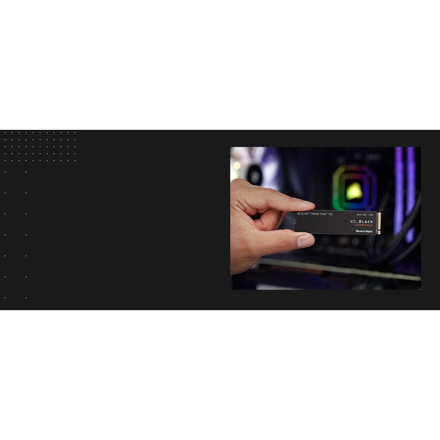 WD_BLACK SN850X 4TB, M.2 2280, NVMe SSD, Gaming Drive, Gen 4 PCIe, Read speeds up to 7300 MB/s