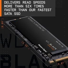 WESTERN DIGITAL WD BLACK NVME SN750 1 TB M.2 2280-S3-M PCIE GEN3 INTERNAL SOLID STATE DRIVE