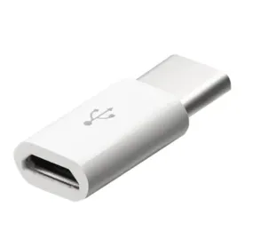 White Micro to Type C Charger Connectors Type-c Adapter