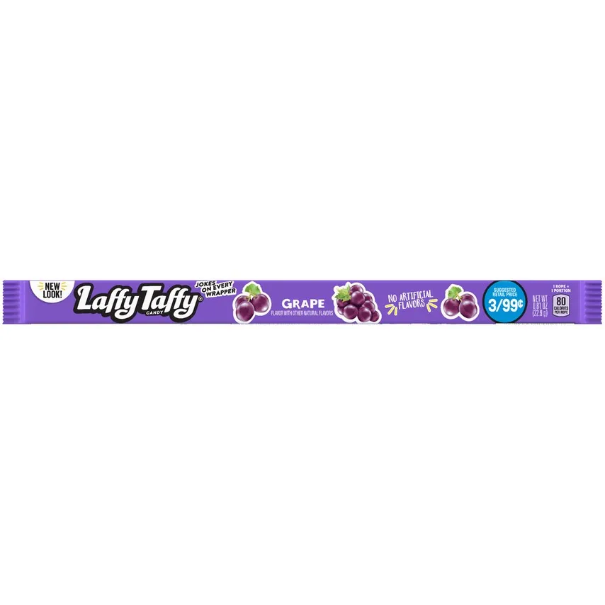 Wonka Laffy Taffy Grape - 24 Count