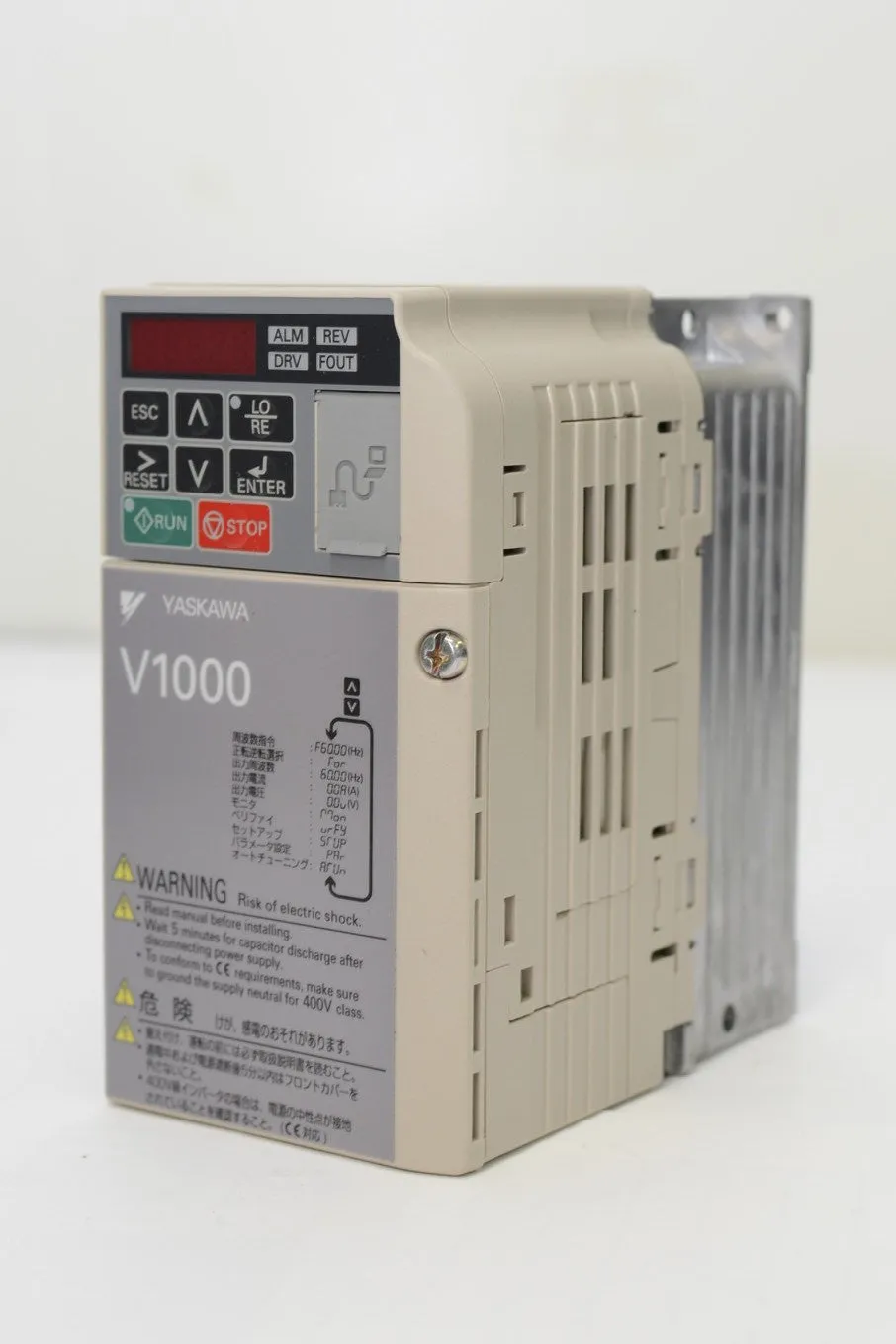 Yaskawa V1000 VFD Inverter Drive 0.4KW (1/2HP), 200V ~ 240V, CIMR-VA2A0004BAA