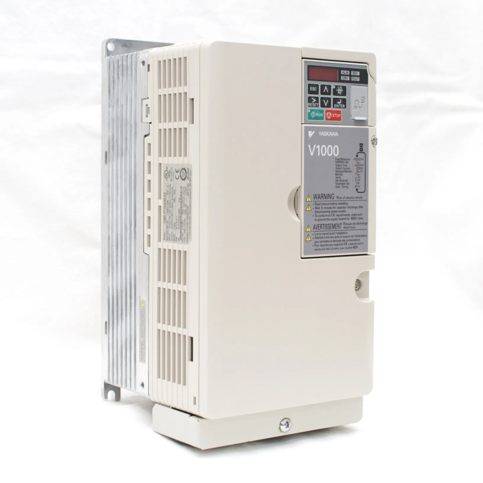 Yaskawa V1000 VFD Inverter Drive 5.5KW (7.37HP), 200V ~ 240V, CIMR-VT2A0030FAA